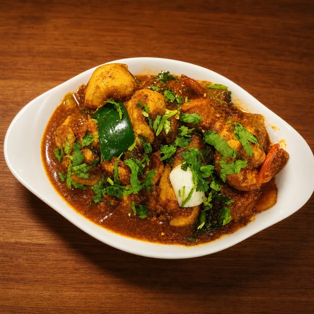 45. King Prawn Karahi.