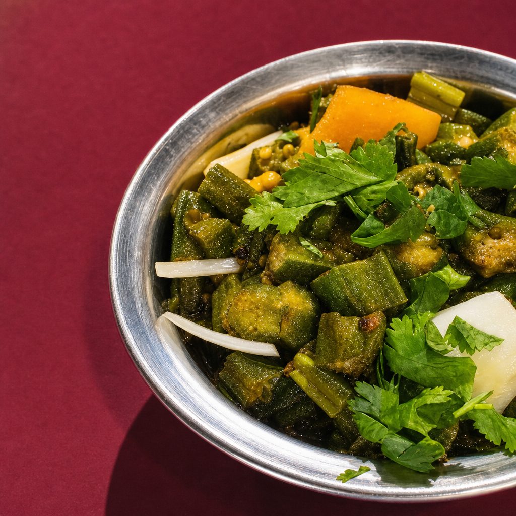 72. Okra Masala.