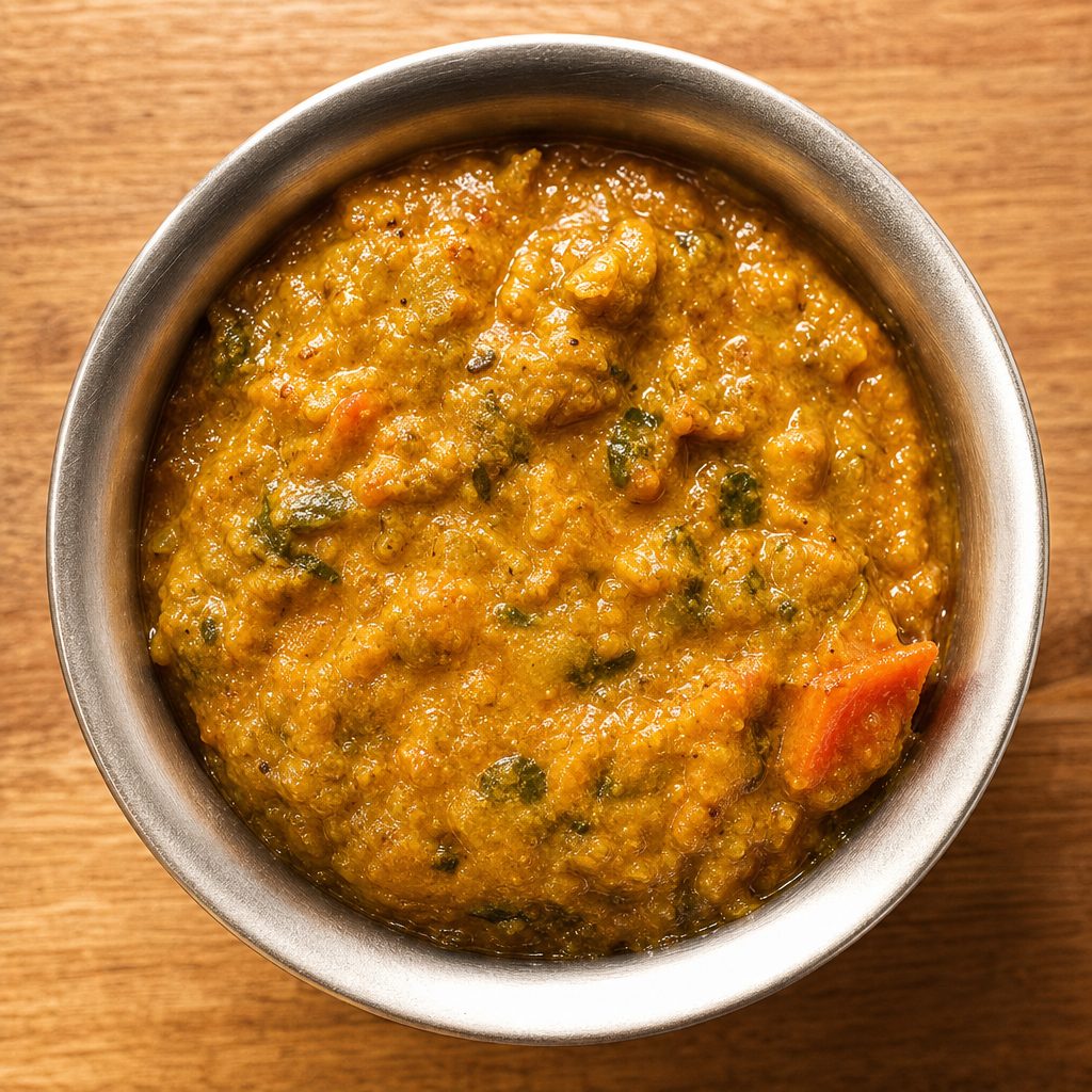 46. King Prawn Dansak.