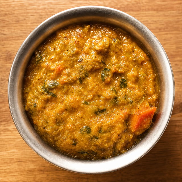46. King Prawn Dansak.